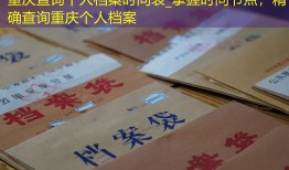 重庆查询个人档案时间表_掌握时间节点，精确查询重庆个人档案