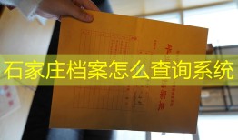 石家庄档案怎么查询系统