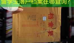留学生落户档案在哪查询？
