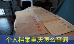个人档案重庆怎么查询