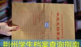 荆州学生档案查询指南