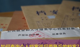 如何查询个人档案退回原籍后的档案?