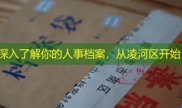 深入了解你的人事档案，从凌河区开始