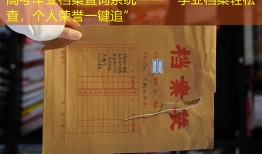 高考毕业档案查询系统——“学业档案轻松查，个人荣誉一键追”