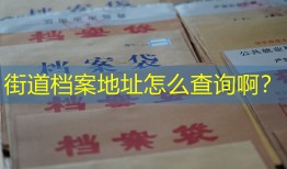 街道档案地址怎么查询啊？