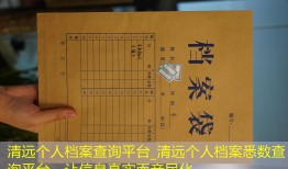 清远个人档案查询平台_清远个人档案悉数查询平台，让信息真实而亲民化。