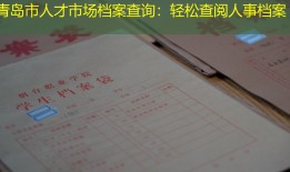 青岛市人才市场档案查询：轻松查阅人事档案