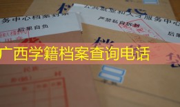 广西学籍档案查询电话
