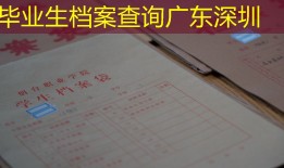 毕业生档案查询广东深圳