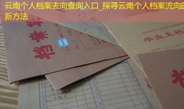 云南个人档案去向查询入口_探寻云南个人档案流向的新方法