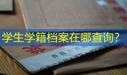 学生学籍档案在哪查询？
