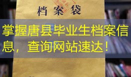 掌握唐县毕业生档案信息，查询网站速达！