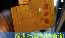 深圳档案倒档查询