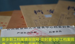 新乡职工档案查询官网-实时查询职工档案信息，快速高效，服务贴心。