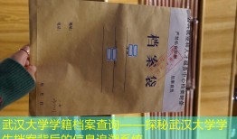 武汉大学学籍档案查询——探秘武汉大学学生档案背后的信息追溯系统