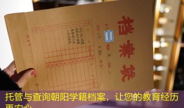 托管与查询朝阳学籍档案，让您的教育经历更安心