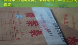 探寻毕业档案去向，瞭解湖南省毕业生去向查询