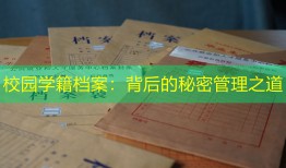 校园学籍档案：背后的秘密管理之道