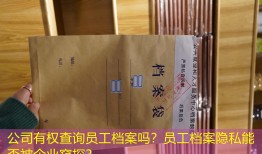 公司有权查询员工档案吗？员工档案隐私能否被企业窥探？