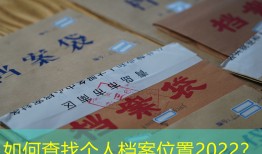 如何查找个人档案位置2022？