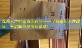 荔湾人才档案查询官网——了解最新人才政策，开启职业发展新篇章！