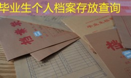毕业生个人档案存放查询