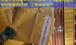 河南大专档案录取时间查询——掌握河南大专档案查询时间，了解录取细节