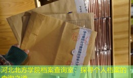 河北北方学院档案查询室：探寻个人档案的查询之道