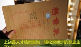 上饶县人才档案查询：轻松查阅您的职业生涯史