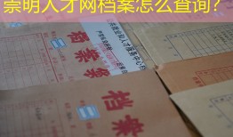 崇明人才网档案怎么查询？