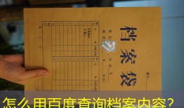 怎么用百度查询档案内容？
