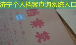 济宁个人档案查询系统入口