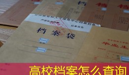 高校档案怎么查询