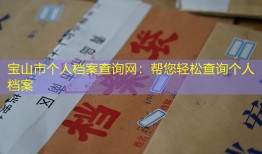 宝山市个人档案查询网：帮您轻松查询个人档案