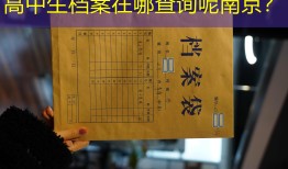高中生档案在哪查询呢南京？
