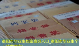 衡阳市毕业生档案查询入口_衡阳市毕业生个人档案查询：