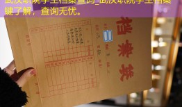 武汉职院学生档案查询_武汉职院学生档案一键了解，查询无忧。