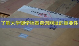 了解大学辍学档案查询网址的重要性