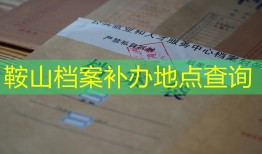 鞍山档案补办地点查询