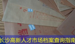 长沙高新人才市场档案查询指南