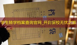 学生转学档案查询官网_开启留校无忧之旅