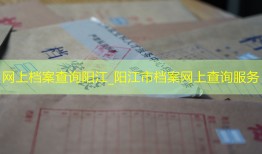 网上档案查询阳江_阳江市档案网上查询服务
