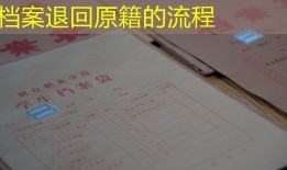 档案退回原籍的流程