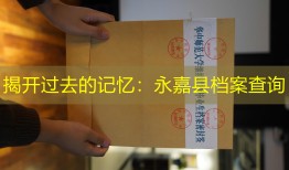 揭开过去的记忆：永嘉县档案查询