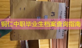 铜仁中职毕业生档案查询指南