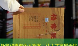 托管和查询个人档案，让人才发展无忧