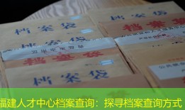 福建人才中心档案查询：探寻档案查询方式