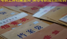考研上岸档案查询_探寻考研成功的密码