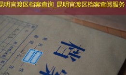 昆明官渡区档案查询_昆明官渡区档案查阅服务