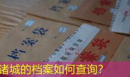 诸城的档案如何查询？